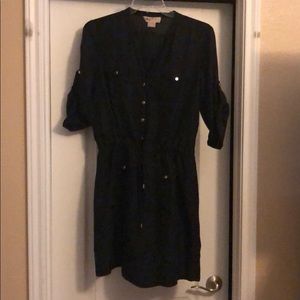 Michael Kors button down dress with tied waist